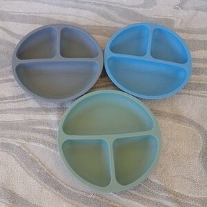 Wee Sprout Baby or Kids Divided Suction Plates set 0f 3